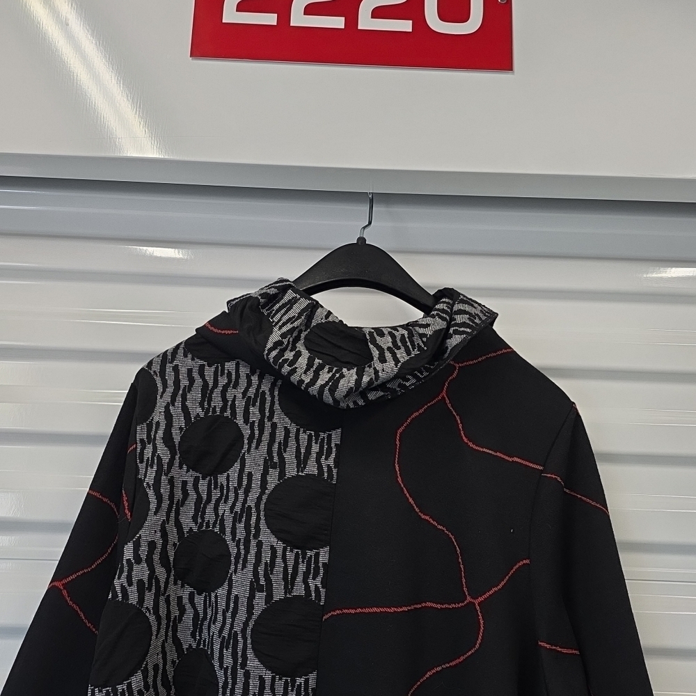 Feratelli Abstract Patchwork Button Front Jacket … - image 7